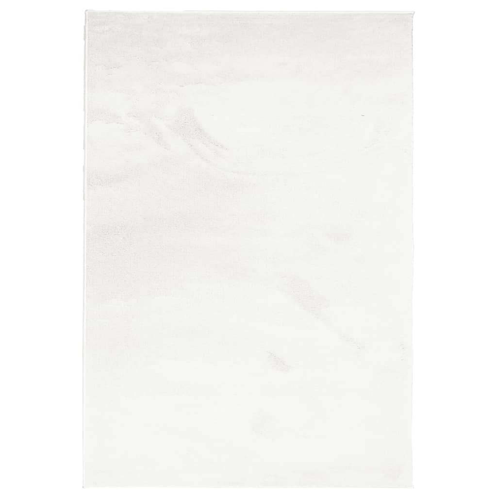 Vidaxl -mattan Oviedo Low -Pile 120x170 cm Cream -Colored