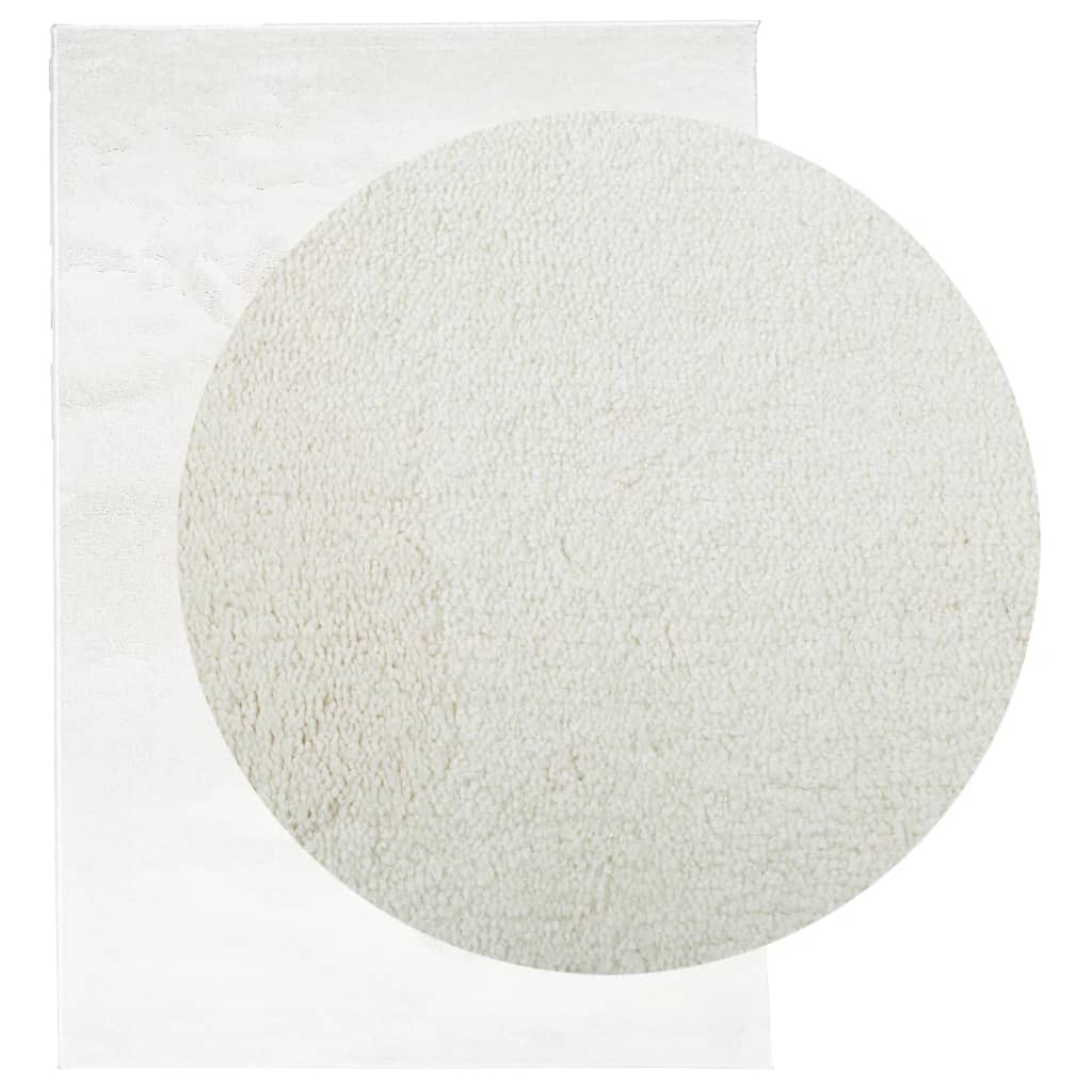 Vidaxl rug Oviedo Low -pile 120x170 cm cream -colored