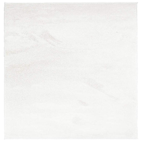 VidaXL Tapis OVIEDO poils ras 200x200 cm crème