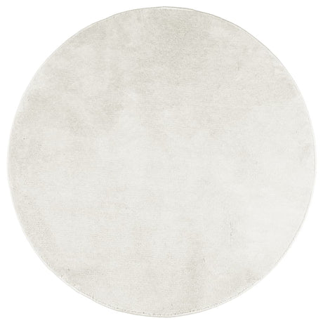 VidaXL Tapis OVIEDO poils ras Ø 160 cm crème
