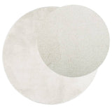 VidaXL Tapis OVIEDO poils ras Ø 160 cm crème