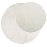 Vidaxl rug oviedo niddereg -pile Ø 160 cm Crème -Colored