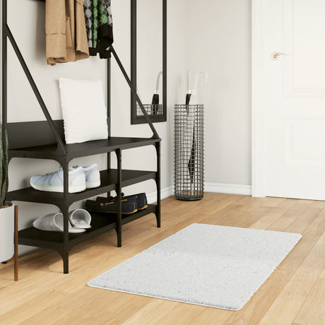 VidaXL tapis oviedo poils ras 60x110 cm gris