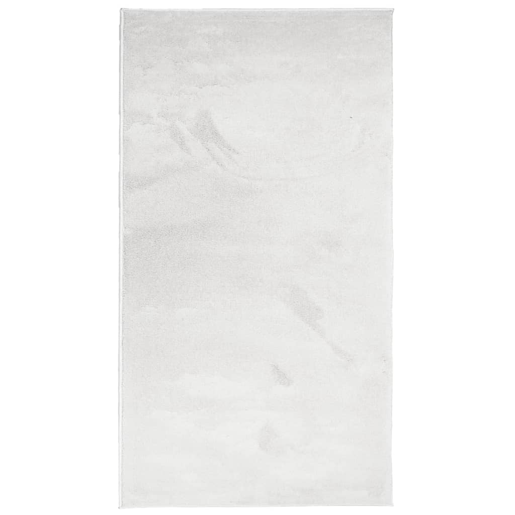 VidaXL tapis oviedo poils ras 80x150 cm gris