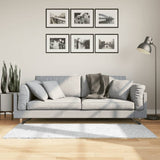 VidaXL tapis oviedo poils ras 80x150 cm gris