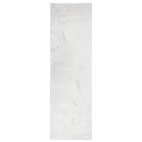 VidaXL tapis oviedo poils ras 80x250 cm gris