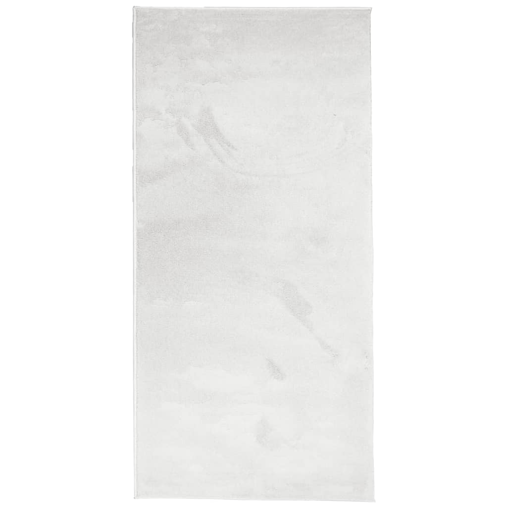 VidaXL tapis oviedo poils ras 100x200 cm gris