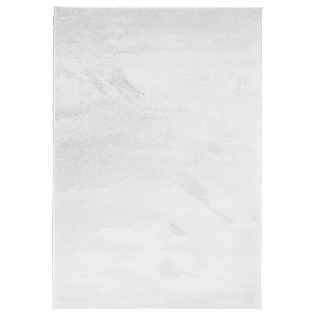 VidaXL tapis oviedo poils ras 140x200 cm gris