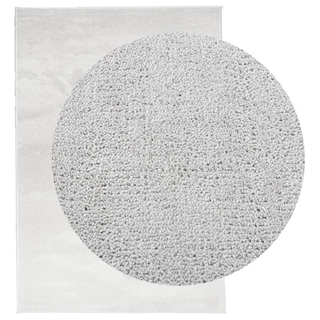 VidaXL tapis oviedo poils ras 140x200 cm gris