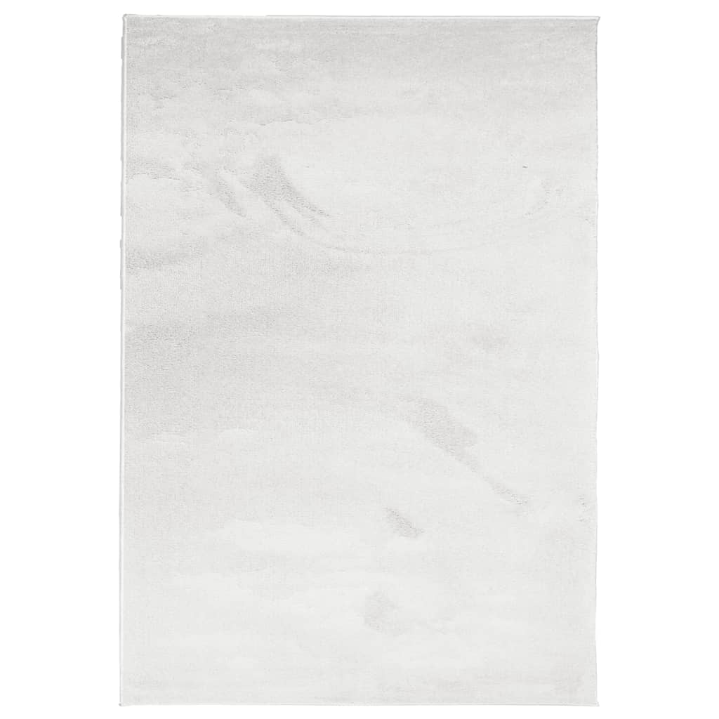 VidaXL tapis oviedo poils ras 200x280 cm gris