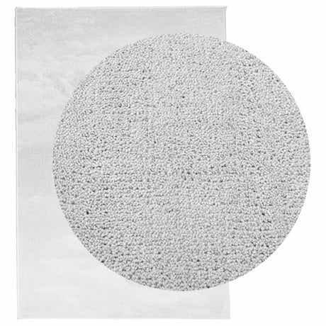 VidaXL tapis oviedo poils ras 200x280 cm gris