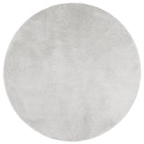 VidaXL tapis oviedo poils ras ø 160 cm gris