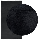 VidaXL tapis oviedo poils ras 60x110 cm noir