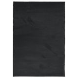 Vidaxl alfombra oviedo bajo -pile 120x170 cm negro