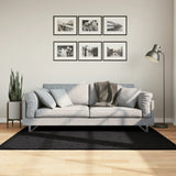 Vidaxx tapis oviedo poils ras 120x170 cm noir