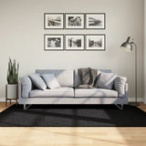 VidaXL tapis oviedo poils ras 140x200 cm noir