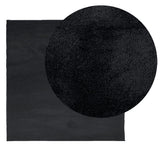 VidaXL tapis oviedo poils ras 160x160 cm noir