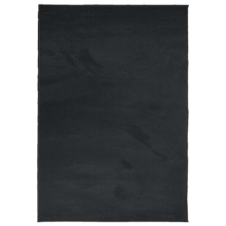 VidaXL tapis oviedo poils ras 160x230 cm noir