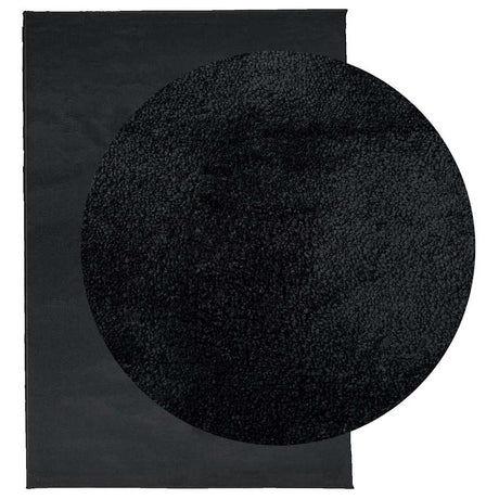VidaXL tapis oviedo poils ras 160x230 cm noir