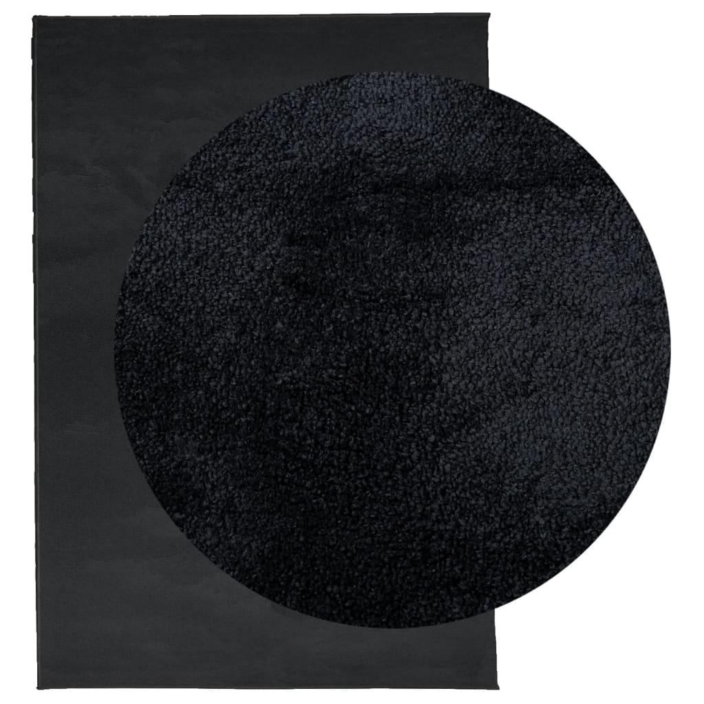VidaXL tapis oviedo poils ras 200x280 cm noir