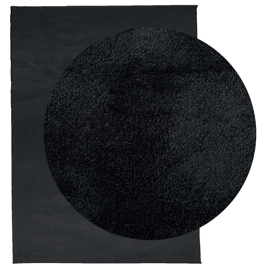 VidaXL tapis oviedo poils ras 240x340 cm noir