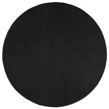 Vidaxl rug Oviedo Low -pile Ø 100 cm Black