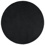 Vidaxx tapis oviedo poils ras ø 200 cm noir