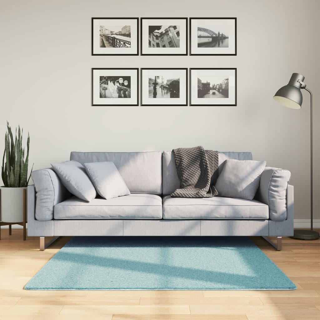 VidaXL tapis oviedo poils ras 120x120 cm vert