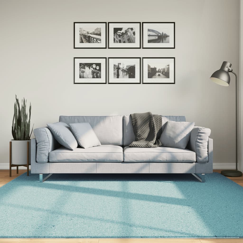 VidaXL tapis oviedo poils ras 200x200 cm vert