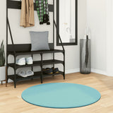 VidaXL tapis oviedo poils ras ø 100 cm vert