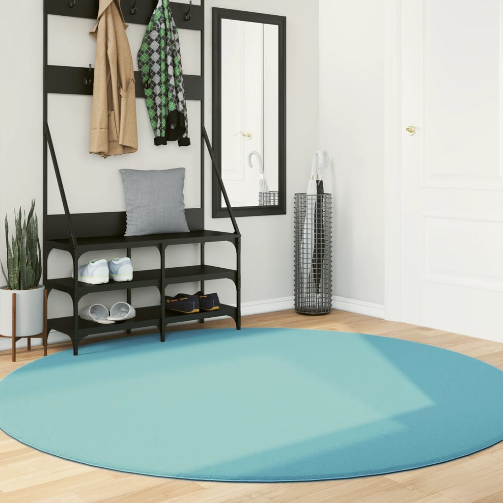 Vidaxl rug Oviedo Low -pile Ø 200 cm green