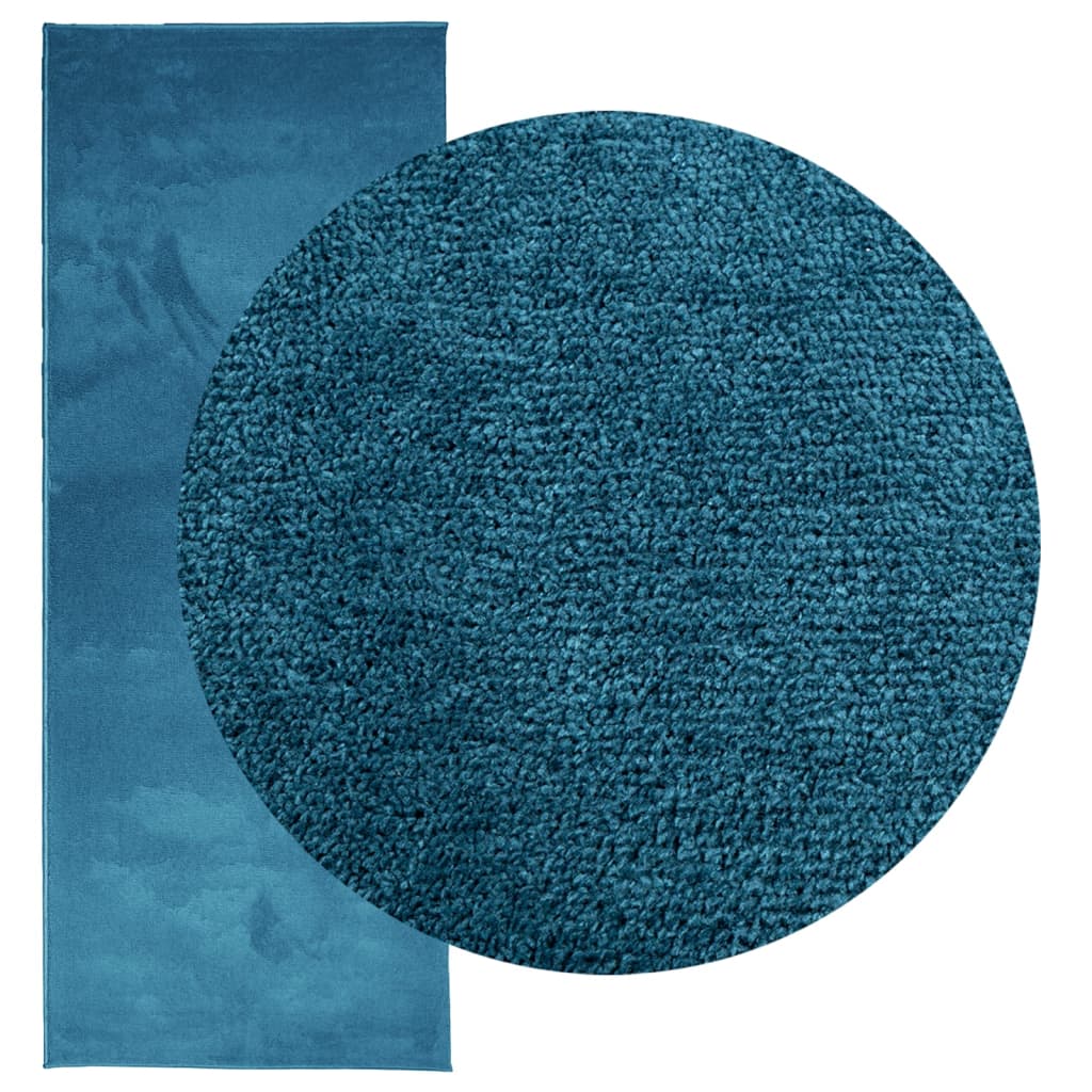 Vidaxl Rug Oviedo Low -Boile 80x200 cm Turquoise