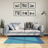 VidaXL tapis oviedo poils courts 120x120 cm turquoise