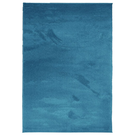 VidaXL tapis oviedo poils ras 140x200 cm turquoise