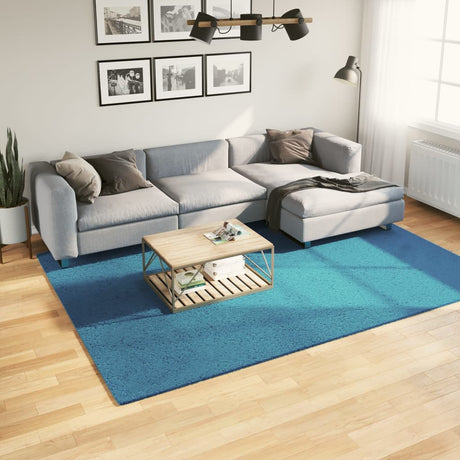 VidaXL tapis oviedo poils ras 200x280 cm turquoise