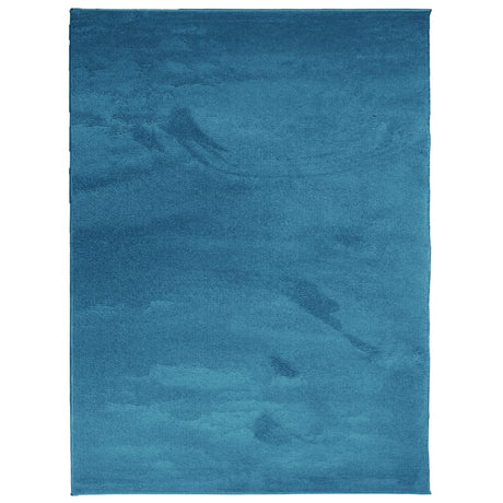 VidaXL Tapis OVIEDO poils ras 240x340 cm turquoise