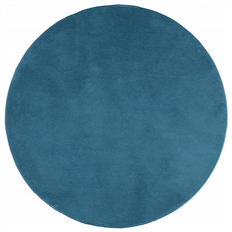 VidaXL Tapis OVIEDO poils courts Ø 120 cm turquoise