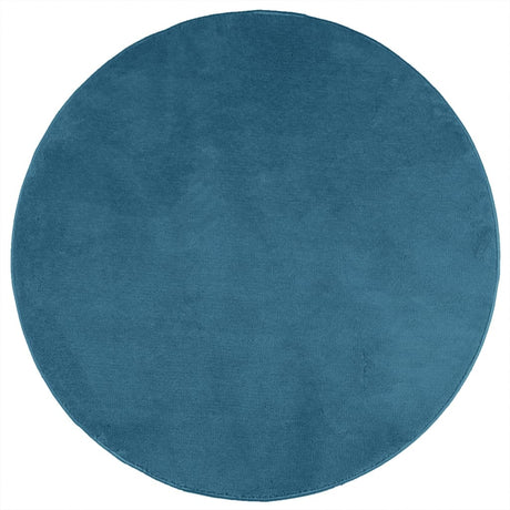 VidaXL Tapis OVIEDO poils courts Ø 160 cm turquoise
