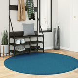 VidaXL Tapis OVIEDO poils courts Ø 160 cm turquoise