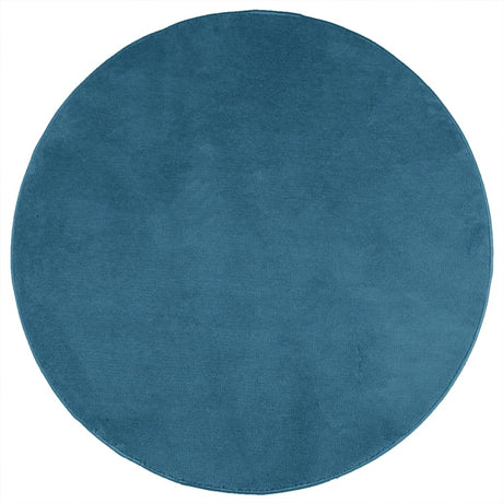 VidaXL Tapis OVIEDO poils courts Ø 200 cm turquoise