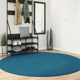 VidaXL Tapis OVIEDO poils courts Ø 200 cm turquoise