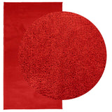 VidaXL tapis oviedo poils ras 60x110 cm rouge