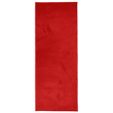 VidaXL tapis oviedo poils ras 80x200 cm rouge