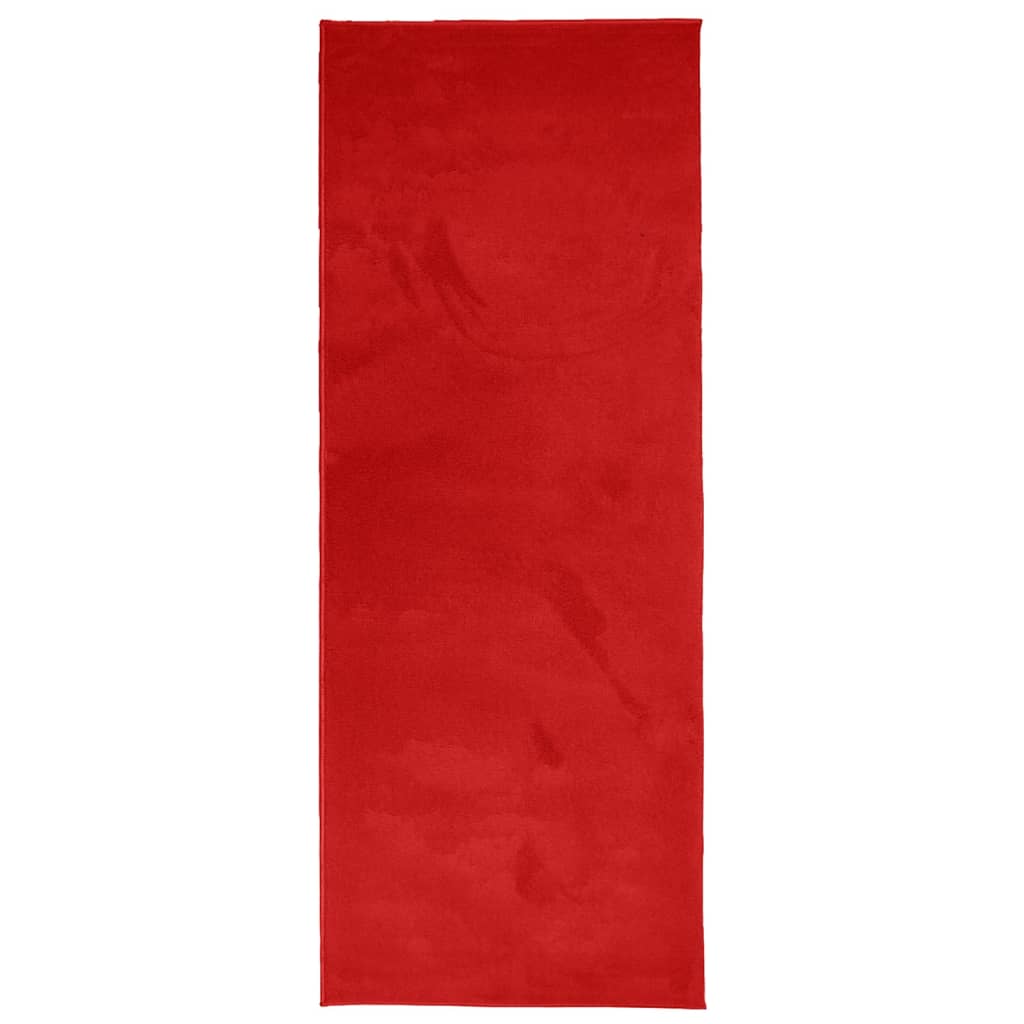 VIDAXL RAGO OVIDO LOW -PILE 80X200 CM ROSSO