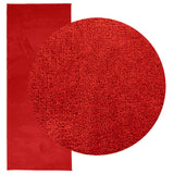 VidaXL tapis oviedo poils ras 80x200 cm rouge