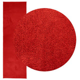 VidaXL tapis oviedo poils ras 80x250 cm rouge