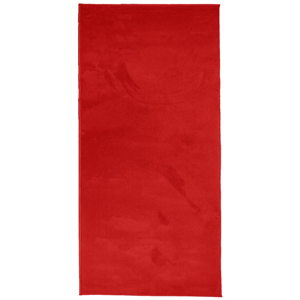 Vidaxl rug Oviedo Low -pile 100x200 cm Red