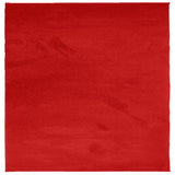 VidaXL tapis oviedo poils ras 120x120 cm rouge
