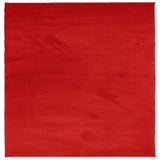 Tapis Vidaxl Oviedo Low -Pile 120x120 cm rouge