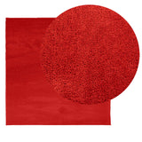 Tapis Vidaxl Oviedo Low -Pile 120x120 cm rouge